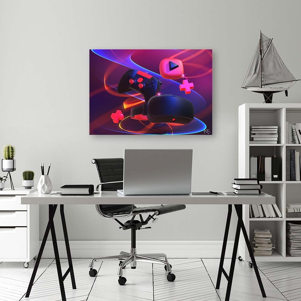 Emaga Obraz na płótnie, Zestaw dla gracza - 120x80